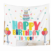 Party Headscarf on the wall blanket happy birthday tapestry wall cloth wall hangings decoration