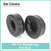 Fiil Diva Earpads สำหรับ WangFeng หูฟังหนังแกะนุ่มสบาย Earcushions แผ่นโฟม