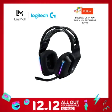 Logitech G733 LIGHTSPEED Wireless Gaming Headset, LIGHTSYNC RGB, Blue VO!CE  Mic Technology, Blue 