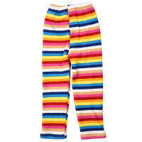 V1Baby Girls Winter Fleece Warm Rainbow Child Pants Size 110(For Age 4)