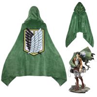 Attack On Titan Blanket Flannel Cape Cloak Shingeki No Kyojin Survey Corps Anime Cosplay Costume Fabric Logo Hoodie Halloween