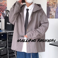 Malling Fashion สื้อแจ็คเก็ต แจ็คเก็ตแฟชั่นสำหรับชายสไตล์เกาหลีนักเรียนแฟชั่นเครื่องแบบเบสบอลเข้ารูปพอดี 2023ใหม MJK2300L4M 41Z231013