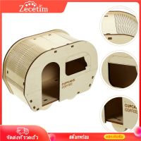 Zecetim Hamster Hideout Decorative House Room Room Hamsters บ้านสัตว์เลี้ยงไม้นอน