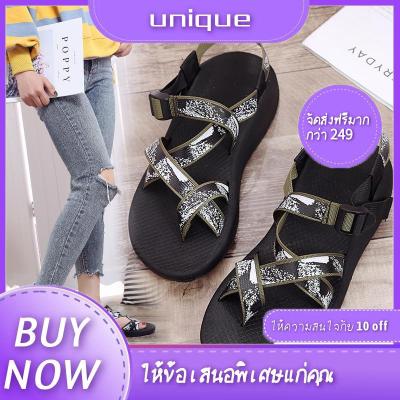 รองเท้าแตะแบบสวม Unisex ชาโค Men Leather Sandals Outdoor Sports Hiking Sandals Water Shoes Running Breathable Quick Drying Sneaker Trekking Athletic Fisherman Beach Shoes chaco LTH010-4