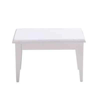 【Online】 Rokomari Fashion House เก้าอี้โต๊ะทานอาหารจำลองไม้สีขาวบ้านจิ๋ว JO 1:12เฟอร์นิเจอร์บ้านตุ๊กตา