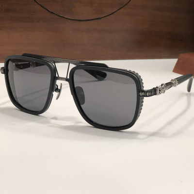 New Style top High Quality Chrome Style Large Oversize Frame Vintage Sunglass Men Square Metal Women R Glass Pushin Rod