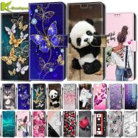 (Great. Cell phone case) น่ารักหนังพลิกสำหรับ OPPO A55 A54 A94 A95 A93 A73 A93S 5G A53 A52 A72 A9 A15 A16ป้องกันฝาครอบ Coque