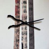 ★New★ Clouds deep and fog shallow Lanting preface Ink calligraphy two-meter printed hairband Hanfu accessories ancient style floating headband