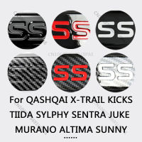 สติกเกอร์สัญลักษณ์รถสำหรับ Nissan QASHQAI MURANO SENTRA X-TRAIL ALTIMA JUKE พวงมาลัยด้านหน้า Grill Trunk Badge อุปกรณ์เสริม D20