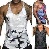 082752G Men Tank Tops Gyms Sleeveless Summer Fitness Casual