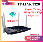 Bộ phát wifi TPLINK băng tần kép sóng xuyên tường 3320 chuẩn AC 600 Mbps