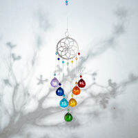 Moon Tree Of Life Crystal Ball Ornament Sun Catcher อุปกรณ์โคมระย้า DIY โคมไฟกลางแจ้งจี้คริสตัลตกแต่งบ้าน