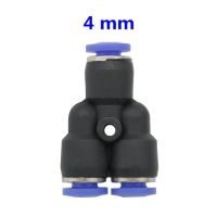 3-Way Port Y รูปร่าง Air Pneumatic 12มม. 8มม. 10มม. 6มม. 4มม. 16มม. Od ท่อ Connector Push In แก๊สพลาสติก Slip Lock Quick Connector