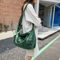 COD SDFERTGEYER Washed canvas bag womens mens new tote bag fashion casual handheld cross-body bag bp251