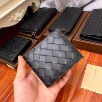 2023 New★ BOTTEGAVENETA plaid woven mens wallet wallet and mens bag all of which are gift boxes taken in kind