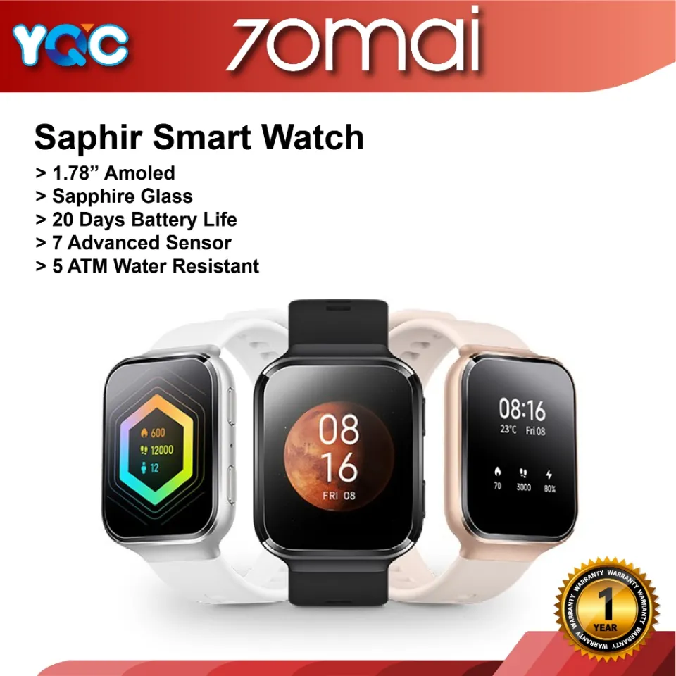 Maimo Saphir 70Mai Saphir SmartWatch Sapphire Glass AMOLED Screen