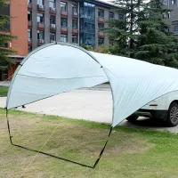 แบบพกพา Sunshade Canopy เต็นท์เต็นท์บนชั้นดาดฟ้ารถบรรทุก Canopy Tailgate เต็นท์สำหรับ SUVs Camping Trailer Canopy Shelter ป้องกันจาก