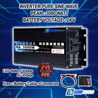 Inverter 3000 w pure sine wave 24v อินเวอร์เตอร์เพียวซายเวฟ 3000w DA inverter