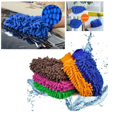 Thicken Car Microfiber Washing Gloves Soft Chenille Cleaning Glove