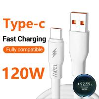 [HOT] 120W USB ประเภท C Fast ที่ชาร์จสำหรับ Samsung S20 S21 Xiaomi Redmi USB C สาย7A สายไฟ USB C สายเคเบิลชาร์จโทรศัพท์สายไฟ