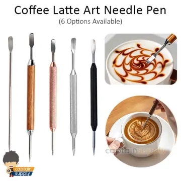 coffee latte art pen, stainless steel