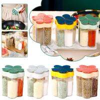 5 In1 Seasoning Bottle Sealed Jar Moisture-proof Flip Cover Barbecue Bottle Seasoning Label With Seasoning Can D2T8