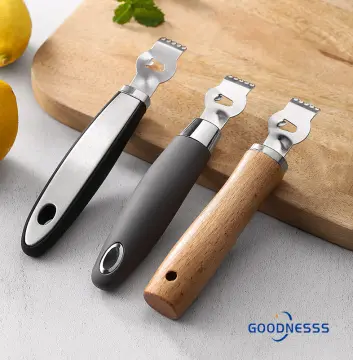 Lemon Zester Tool For Kitchen - Citrus Zester Tool With Channel  Knife,orange Zester Grater With Handle