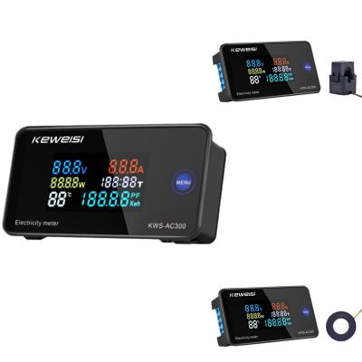 KEWEISI,KWS-AC300 Digital Voltmeter AC 50-300V Voltage 45-65Hz Power Energy Meter LED Wattmeter