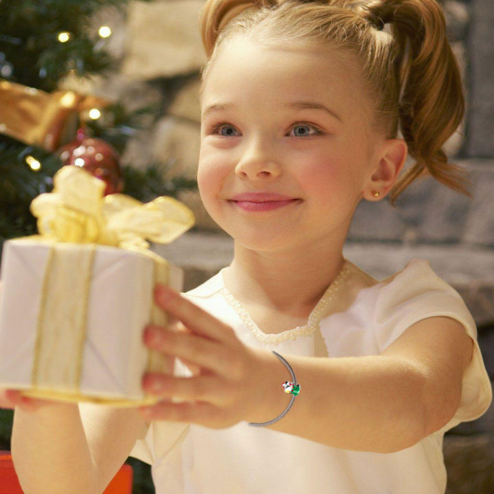 ชุดทำสร้อยข้อมือคริสต์มาสที่มีเสน่ห์ไม่ง่ายที่จะจางหายไปกำไลข้อมือเด็กของขวัญสำหรับสร้างจินตนาการ