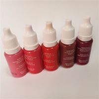 【YF】 5Pcs Micropigment Dark Rose Red Pink Colors Tattoo Ink Pigment Kit Permanent Makeup for Lip Arts