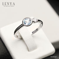 Lenya Jewelry แหวนเงินแท้ ประดับด้วยอัญมณีแท้ ดีไซน์เรียบแต่มีสไตล์ เหมาะสวมใส่ได้เรื่อยๆ