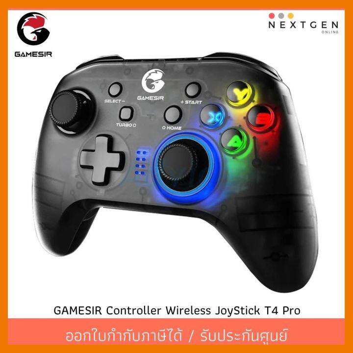 สินค้าขายดี-จอยสติ๊ก-controller-wireless-gamesir-t4-pro-black-bluetooth-support-nintendo-switch-joystick-ใหม่-รับประกัน-1-ปี-ที่ชาร์จ-แท็บเล็ต-ไร้สาย-เสียง-หูฟัง-เคส-ลำโพง-wireless-bluetooth-โทรศัพท์-