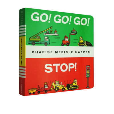 English original go! Go! Stop! Walk and stop vehicle childrens Enlightenment cognition paperboard book