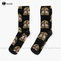 Vintage Hello There Stár Obi Wan D Socks Funny Socks For Women Personalized Custom Unisex Adult Teen Youth Socks Funny Sock