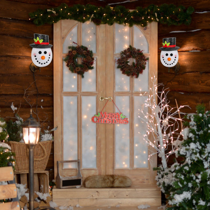 2pcs-christmas-snowman-shades-porch-light-cover-new-year-decorations-wall-lamp-lampshade-fits-standard-outdoor-porch-lamp-decor
