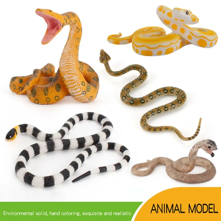 Realistic Snake Toys Animal Model Simulation Snake Halloween Prank Props Rubber  Snake Figure For Kids |Adult | Lazada PH