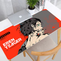 ญี่ปุ่น Anime Attack บน Titan Custom Mouse Pad แล็ปท็อป Eren Yeager Gaming อุปกรณ์เสริม Mousepad ภาพเย็นลื่นโต๊ะพรม