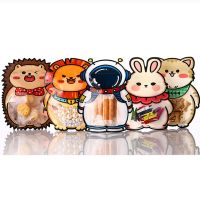 【DT】 hot  5PCS Astronauts Jungle Animal Candy Cookies Snacks Bag Self-sealing Gift Bags Storage Bag For Birthday Party Decoration Supplies