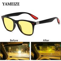 YAMEIZE Polarized Night Vision Sunglasses Men Anti-glare Glasses Men Women Driving Outside Goggles Lunettes de vision nocturne