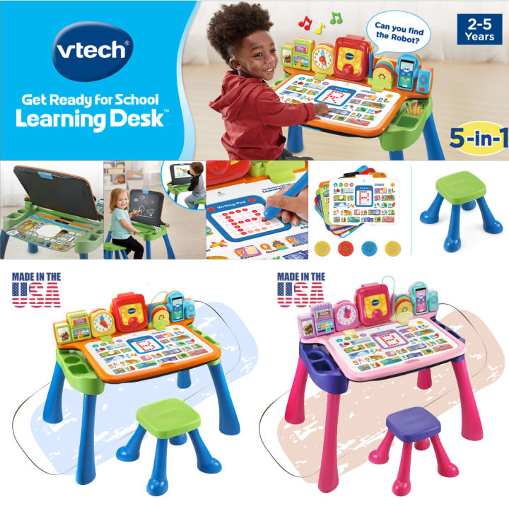 ใหม่-vtech-explore-amp-write-activity-desk-transforms-into-easel-amp-chalkboard-โต๊ะกิจกรรมเพื่อการเรียนรู้รอบด้าน-5in1