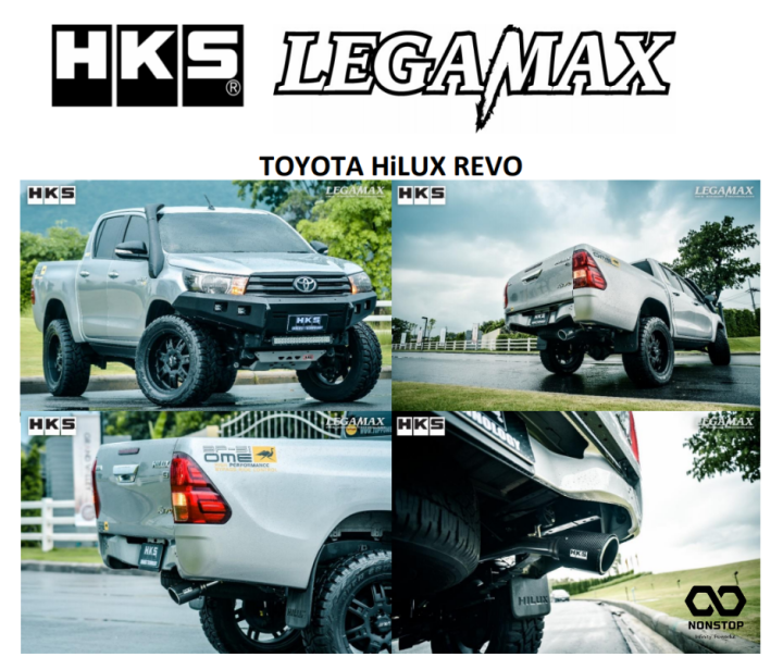 NONSTOP 100 Original From Thailand HKS LEGAMAX MUFFLER EXHAUST FOR