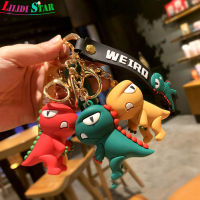 LS【ready Stock】Dinosaur Keychain Soft Silicone Cute Cartoon Doll Pendant Key Rings For Kids Dinosaur Themed Birthday Party ซื้อทันทีเพิ่มลงในรถเข็น1【cod】