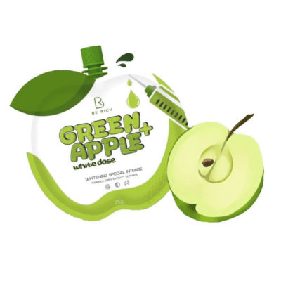 ใหม่ โดสแอปเปิ้ลเขียว Green Apple+ White Dose เร่งขาวx10 หัวเชื้อแอปเปิ้ลเขียว 25 กรัม 01213