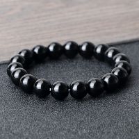 Buddha Black White Natural Stone Rock Lava Beads Strand Bracelet Men Women Rosary Bracelets Meditation Bangles Yoga Jewelry Gift