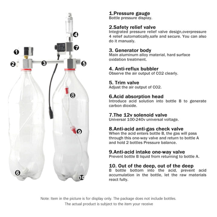 พิพิธภัณฑ์สัตว์น้ำ-diy-co2ระบบเครื่องกำเนิดไฟฟ้าชุด-co2ระบบเครื่องกำเนิดไฟฟ้าพร้อมวาล์วน้ำเครื่องทำฟองอากาศและตรวจสอบคาร์บอนไดออกไซด์เม็ด-reactor-ชุดสำหรับพืชพิพิธภัณฑ์สัตว์น้ำ