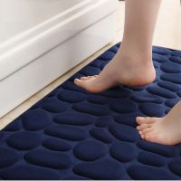 【CC】✖✁  Embossed Non-slip Carpets In Basin Bathtub Side Floor Rug Shower Room Doormat Memory Foam