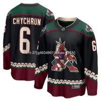 ✒ g40349011chao 037A เสื้อกีฬาแขนยาว ลาย HQ1 NHL Arizona Coyotes Home Chychrun Jersey Hockey พลัสไซซ์ QH1