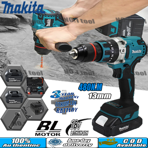 Makita Cordless Brushless Electric Drill for Makita 18V 6.0Ah Battery