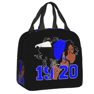 Zeta Phi Beta Lunch Bag Women Warm Cooler Insulated Lunch Box For Kids School Work Picnic Food Bags