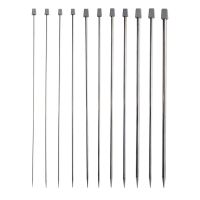 ✲♣☞ 1pair 25cm Knitting Needles Stainless Single-ended needles Straight Crochet Hooks Knitting Set DIY Sweater Weavimg Tool 2-5mm